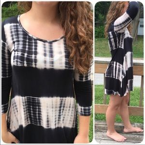 Colorblock Tie-Dye Tunic Dress! NEW!